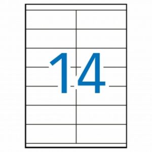 LABELS A4 105X42,40MM (100 SHEETS)
