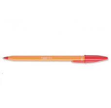 BALL POINT PEN BIC ORANGE FINE RED