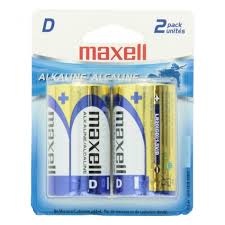 BATTERY ALKALINE D (1X2) MAXELL