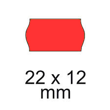 ROLLS 22X12-FLUO RED (1500)
