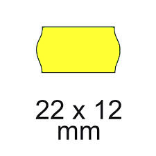 ROLLS 22X12-FLUO YELLOW (1500)