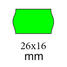 ROLLS 26X16WR-FLUO GREEN (1000)