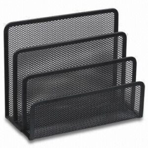 METALIC TRIPLE LETTER HOLDER BLACK B/R