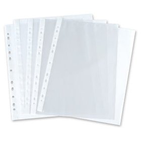 PAPER PROTECTORS A4 WITH HOLES B/R 0,05mm(100PCS)