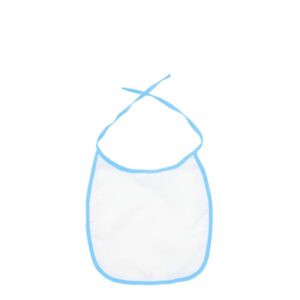 ADVER.BABY BIB- BLUE edge