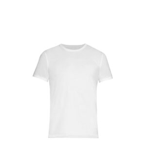 ADVER.POLYESTER T-SHIRT (UNISEX Large) WHITE 145gr Cotton Feeling
