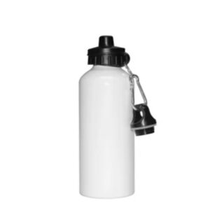 ADVER.WATER BOTTLE WHITE (Aluminum) 600ml - 2caps